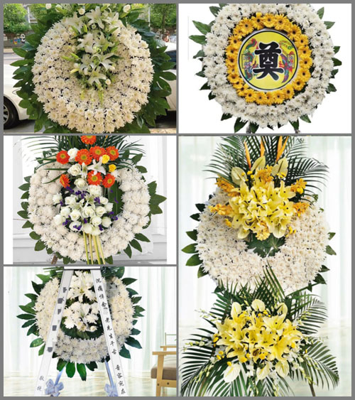安徽阜阳市颍上县黄桥镇两岗村花圈速递